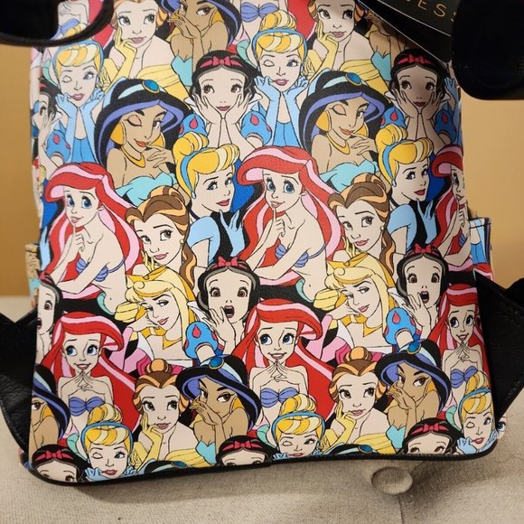 Loungefly Disney Classic Princess AOP Mini Backpack NEW ( A ) Actual Print main image 3